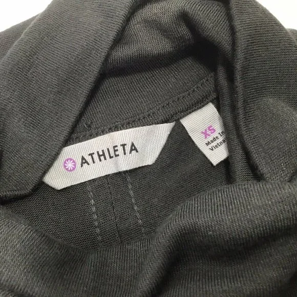Athleta Threadlight Turtleneck Tunic Women's Size XS Lightweight Knit Olive - Picture 8 of 9